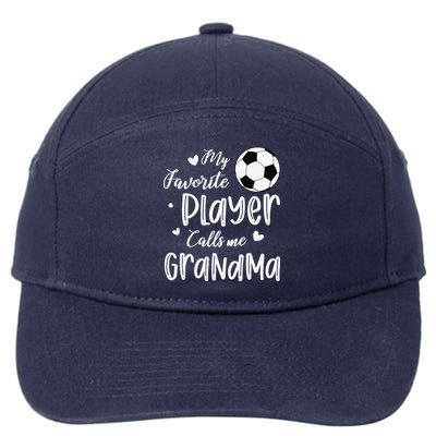My Favorite Player Calls Me Grandma Soccer Player 7-Panel Snapback Hat