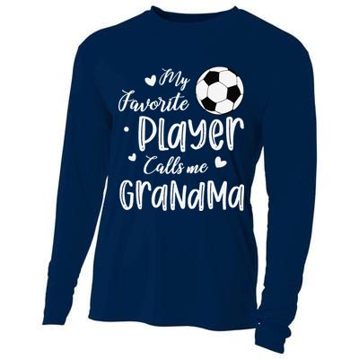 My Favorite Player Calls Me Grandma Soccer Player Cooling Performance Long Sleeve Crew