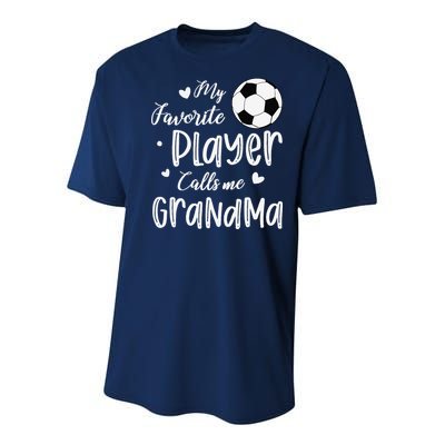 My Favorite Player Calls Me Grandma Soccer Player Youth Performance Sprint T-Shirt