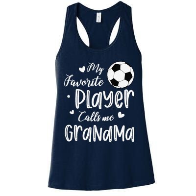 My Favorite Player Calls Me Grandma Soccer Player Womens Tank Top
