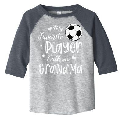 My Favorite Player Calls Me Grandma Soccer Player Toddler Fine Jersey T-Shirt