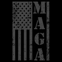 Maga Flag Patriotic Gray Distressed American Flag Cooling Performance Crew T-Shirt