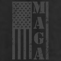 Maga Flag Patriotic Gray Distressed American Flag 25L Jumbo Tote