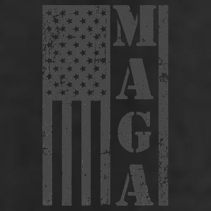 Maga Flag Patriotic Gray Distressed American Flag 25L Jumbo Tote