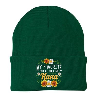 My Favorite People Call Me Nana Knit Cap Winter Beanie