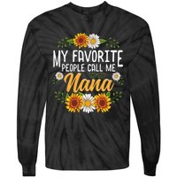 My Favorite People Call Me Nana Tie-Dye Long Sleeve Shirt