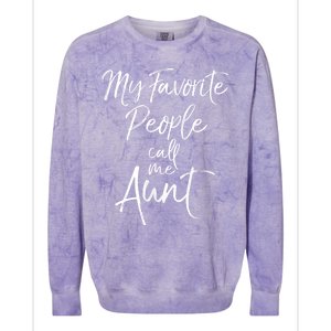 My Favorite People Call Me Aunt Colorblast Crewneck Sweatshirt