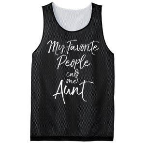 My Favorite People Call Me Aunt Mesh Reversible Basketball Jersey Tank