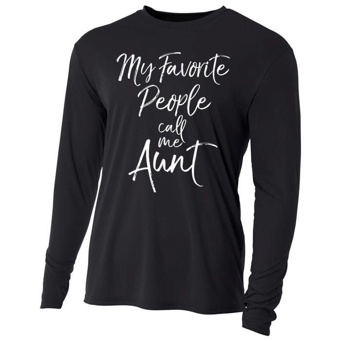 My Favorite People Call Me Aunt Cooling Performance Long Sleeve Crew