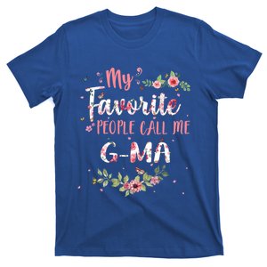 My Favorite People Call Me Ggiftma Flower Floral Decoration Funny Gift T-Shirt