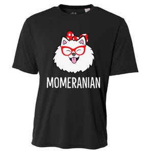 Momeranian Funny Pomeranian Mom Cute Pet Pomeranian Cooling Performance Crew T-Shirt