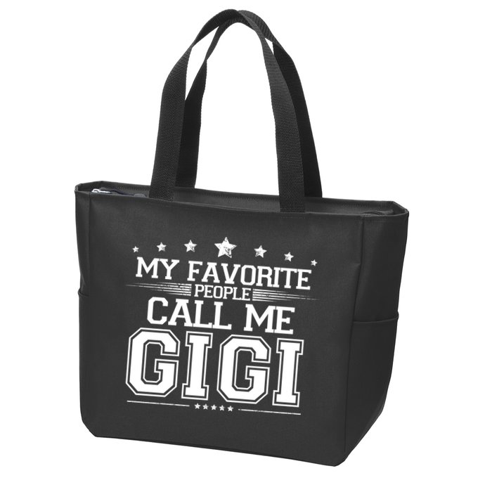My Favorite People Call Me Gigi Zip Tote Bag