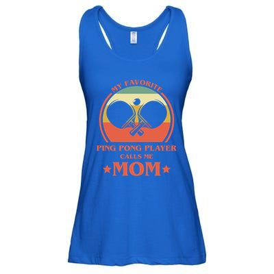 My Favorite Ping Pong Player Calls Me Mom Table Tennis Mama Meaningful Gift Ladies Essential Flowy Tank