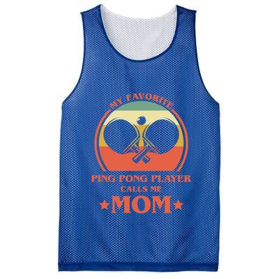 My Favorite Ping Pong Player Calls Me Mom Table Tennis Mama Meaningful Gift Mesh Reversible Basketball Jersey Tank