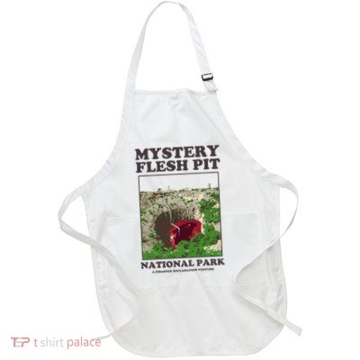 Mystery Flesh Pit National Park A Disaster Reclamation Venture Full-Length Apron With Pockets