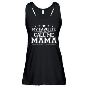 My Favorie People Call Me Mama Ladies Essential Flowy Tank