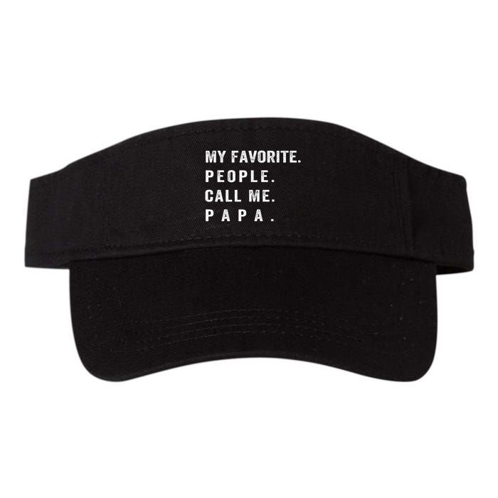 My Favorite People Call Me Papa Funny Visor