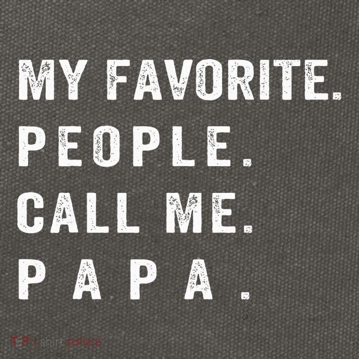 My Favorite People Call Me Papa Funny Cotton Canvas Backpack