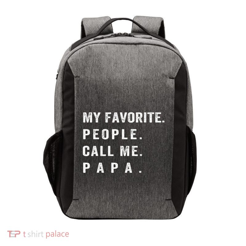 My Favorite People Call Me Papa Funny Vector Backpack