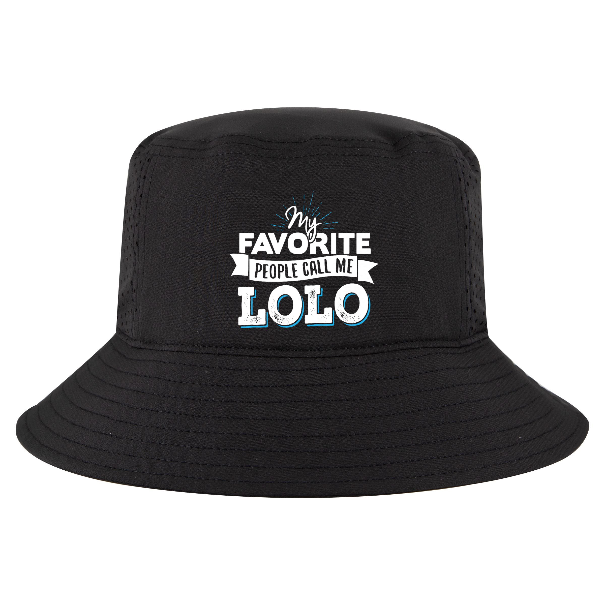 My Favorite People Call Me Lolo Cool Comfort Performance Bucket Hat