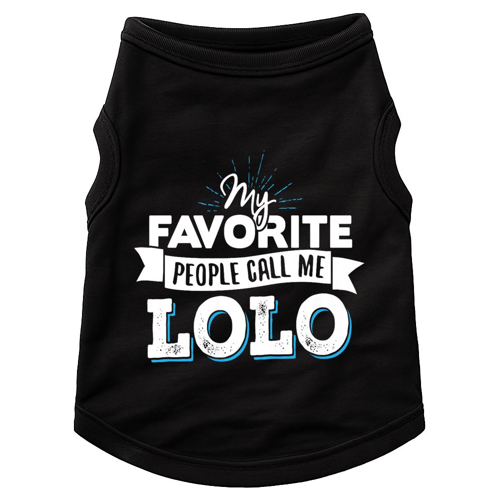 My Favorite People Call Me Lolo Doggie Tank