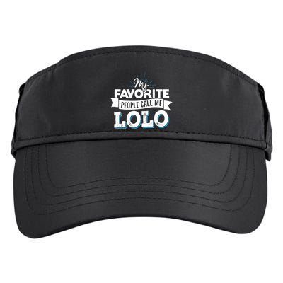 My Favorite People Call Me Lolo Adult Drive Performance Visor
