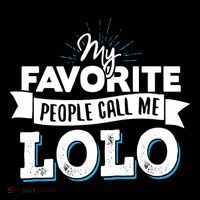 My Favorite People Call Me Lolo Short Acrylic Beanie