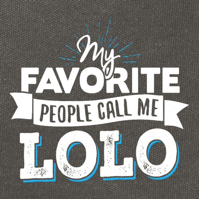 My Favorite People Call Me Lolo Cotton Canvas Backpack
