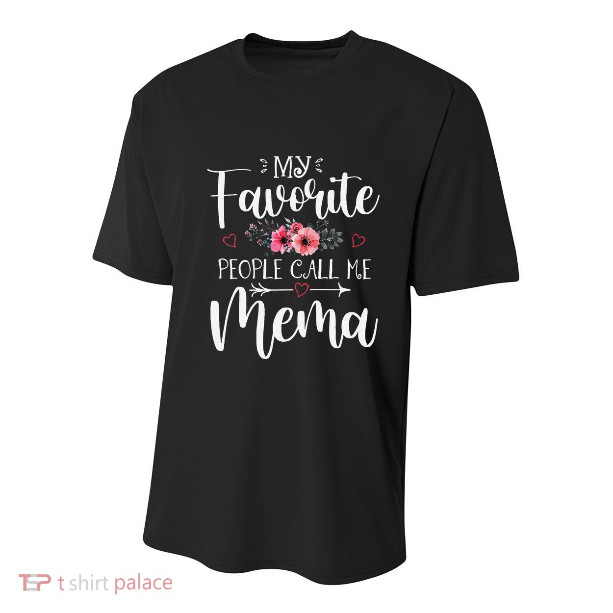 My Favorite People Call Me Mema Funny Floral MotherS Day Youth Performance Sprint T-Shirt