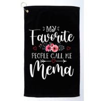 My Favorite People Call Me Mema Funny Floral MotherS Day Golf Towel