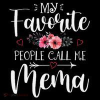 My Favorite People Call Me Mema Funny Floral MotherS Day Wool Snapback Cap