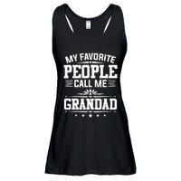 My Favorite People Call Me Grandad Funny Father's Day Ladies Essential Flowy Tank