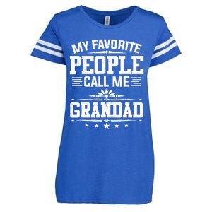 My Favorite People Call Me Grandad Funny Father's Day Enza Ladies Jersey Football T-Shirt