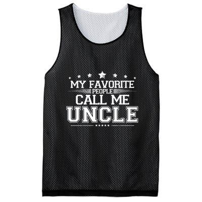 My Favorite People Call Me Uncle Mesh Reversible Basketball Jersey Tank