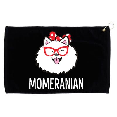 Momeranian Funny Pomeranian Mom Cute Pet Pomeranian Grommeted Golf Towel