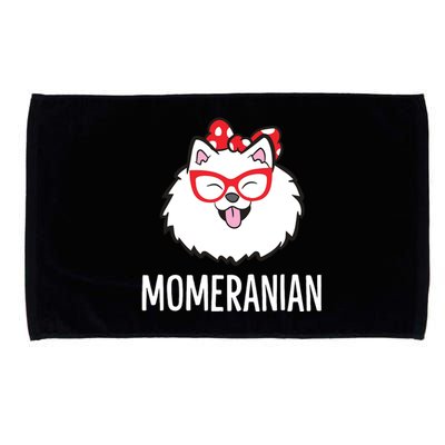 Momeranian Funny Pomeranian Mom Cute Pet Pomeranian Microfiber Hand Towel