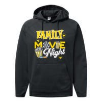 Movie Fan Popcorn Lover Performance Fleece Hoodie