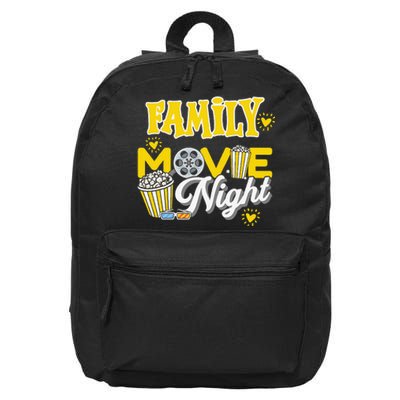 Movie Fan Popcorn Lover 16 in Basic Backpack