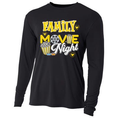 Movie Fan Popcorn Lover Cooling Performance Long Sleeve Crew