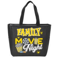 Movie Fan Popcorn Lover Zip Tote Bag