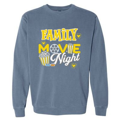 Movie Fan Popcorn Lover Garment-Dyed Sweatshirt