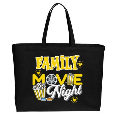 Movie Fan Popcorn Lover Cotton Canvas Jumbo Tote