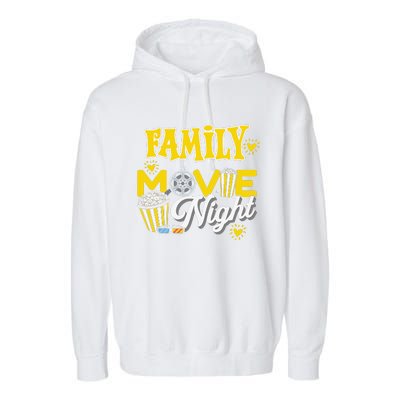 Movie Fan Popcorn Lover Garment-Dyed Fleece Hoodie