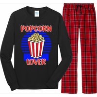 Movie Fan Popcorn Lover Long Sleeve Pajama Set