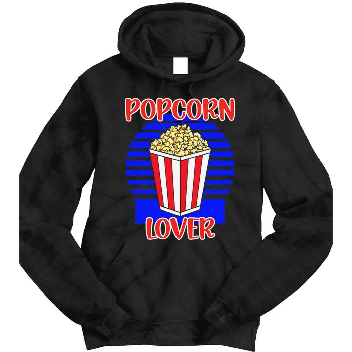 Movie Fan Popcorn Lover Tie Dye Hoodie