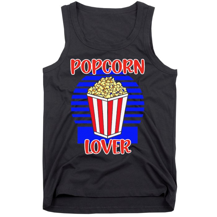 Movie Fan Popcorn Lover Tank Top