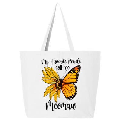 My Favorite People Call Me Meemaw Mother's Day Gifts 25L Jumbo Tote