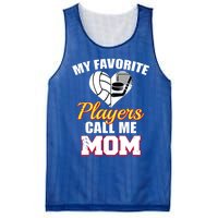 My Favorite Players Call Me Mom Funny Volleyball Hockey Mom Gift Mesh Reversible Basketball Jersey Tank