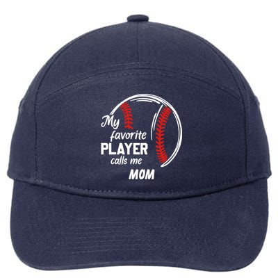 My Favorite Player Call Me Mom Baseball Gift Cute Gift 7-Panel Snapback Hat