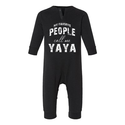 My Favorite People Call Me Yaya Infant Fleece One Piece